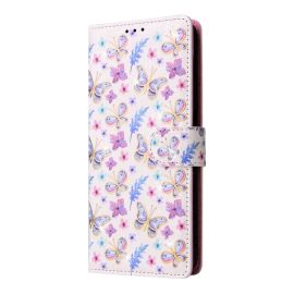 Husa portofel FLOWER Y pentru Samsung Galaxy A15 / A15 5G PANSY