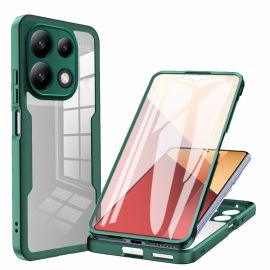 DUAL Husă cu două fețe cu folie Xiaomi Redmi Note 13 Pro verde