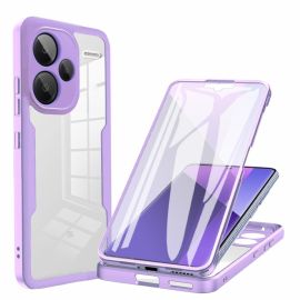 DUAL Husă cu două fețe cu folie Xiaomi Redmi Note 13 Pro+ 5G violet