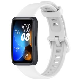 SILICONE Curea înlocuibilă pentru Huawei Band 10 / Band 9 alb