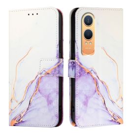 ART MARBLE Husă portofel pentru OnePlus Nord CE 4 Lite 5G WHITE PURPLE