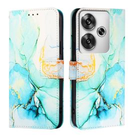 ART MARBLE Husă portofel pentru Xiaomi Poco F6 GREEN