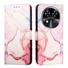 ART MARBLE Husă portofel pentru Oukitel C37 ROSE GOLD