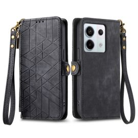 Husa portofel GEOM pentru Xiaomi Redmi Note 13 Pro 5G / Xiaomi Poco X6 5G neagra