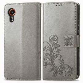 ART FLOWER S Husa portofel pentru Samsung Galaxy Xcover 7 gri