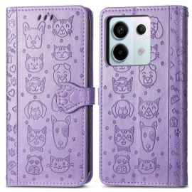 ART ANIMALS Husă portofel pentru Xiaomi Redmi Note 13 Pro 5G / Xiaomi Poco X6 5G violet