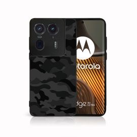 PROTEMIO MY ART Husă de protecție pentru Motorola Edge 50 Ultra BLACK CAMO (234)