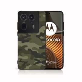 PROTEMIO MY ART Husă de protecție pentru Motorola Edge 50 Ultra GREEN CAMO (235)