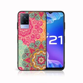 PROTEMIO MY ART Husă din silicon Vivo Y21 / Y21s / Y33s MANDALA (043)