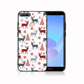Husă PROTEMIO MY ART cu design de Crăciun Huawei Y6 Prime 2018 DEER (068)