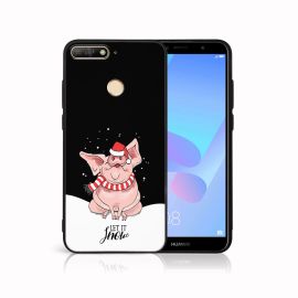 Husă PROTEMIO MY ART cu design de Crăciun Huawei Y6 Prime 2018 LET IT SNOW (075)