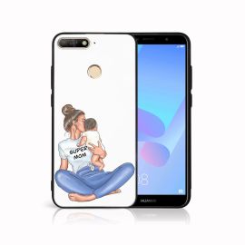 PROTEMIO MY ART Husă de protecție pentru Huawei Y6 Prime 2018 SUPERMOM (112)