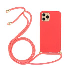 Husa ROPE cu cablu Apple i Phone 15 Pro Max rosie