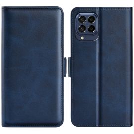 Husa portofel SIDE pentru Samsung Galaxy M33 5G albastra