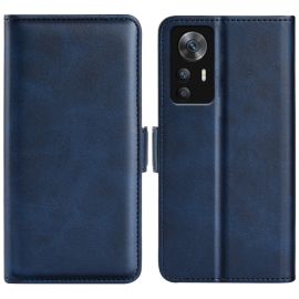 Husa portofel SIDE pentru Xiaomi 12T / 12T Pro albastra