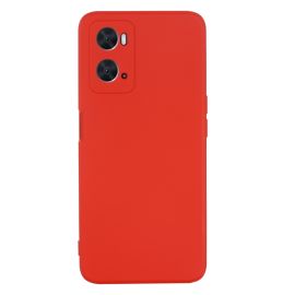 RUBBER Husă de protecție pentru Oppo A96 roșu