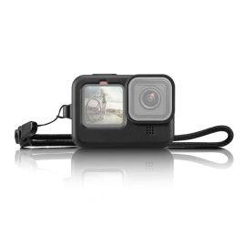 PULUZ Husa din silicon pentru GoPro Hero 13 / 12 / 11 / 10 / 9 neagra