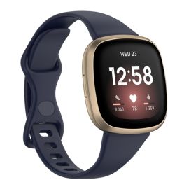 Curea BUTTERFLY pentru Fitbit Versa 4 / 3 / Fitbit Sense albastru închis