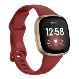 Curea BUTTERFLY pentru Fitbit Versa 4 / 3 / Fitbit Sense rosie