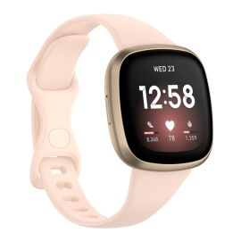 Curea BUTTERFLY pentru Fitbit Versa 4 / 3 / Fitbit Sense roz deschis