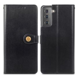 Husă din LEATHER BUCKLE Samsung Galaxy S21 Plus 5G negru