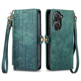 Husa portofel GEOM pentru Asus Zenfone 10 verde