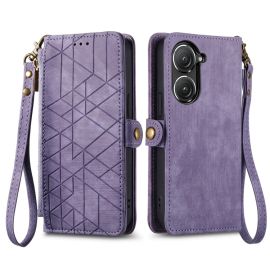 Husa portofel GEOM pentru Asus Zenfone 10 violet