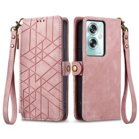 Husa portofel GEOM pentru Oppo A79 5G roz