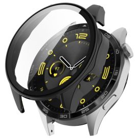 CAPAC COMPLET PC Husa din plastic cu sticla pentru Huawei Watch GT 4 46mm negru