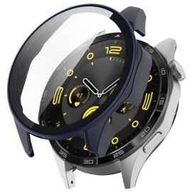 CAPAC COMPLET PC Husa din plastic cu sticla pentru Huawei Watch GT 4 46mm albastru