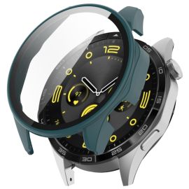 CAPAC COMPLET PC Husa din plastic cu sticla pentru Huawei Watch GT 4 46mm verde