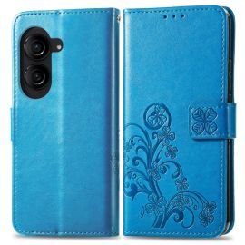 ART FLOWER S Husa portofel Asus Zenfone 10 albastru