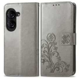 ART FLOWER S Husa portofel Asus Zenfone 10 gri