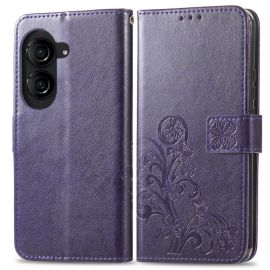 ART FLOWER S Husa portofel Asus Zenfone 10 violet