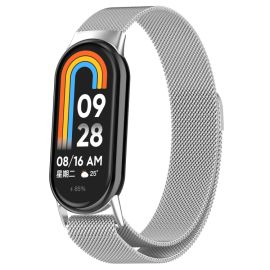 MILANESE Curea metalică pentru Xiaomi Smart Band 10 / 9 / 8 argintiu