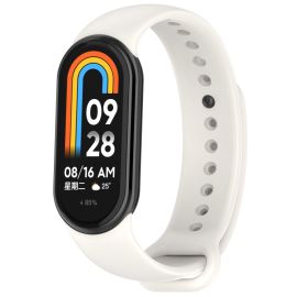 SILICONE Curea înlocuibilă pentru Xiaomi Smart Band 9 gri-alb