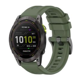 SILICONE Curea înlocuibilă pentru Garmin Enduro 3 verde închis