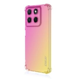 Gradient ENKAY Gradient de protecție husă pentru Motorola Moto G86 5G PINK- GOLD