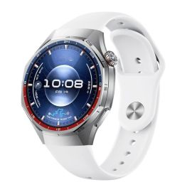 BUTTERFLY Curea de schimb pentru Huawei Watch GT 5 46mm / GT 6 46mm / Watch GT 5 Pro 46mm / GT 6 Pro 46mm alb