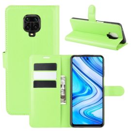 Husa portofel LITCHI Xiaomi Redmi Note 9S / Note 9 Pro verde
