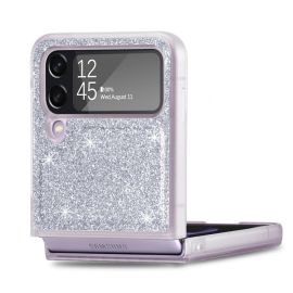 Husa de protectie JSM GLITTER pentru Samsung Galaxy Z Flip4 5G argintiu