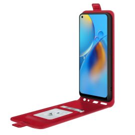 Husa cu clapeta Oppo A74 rosie