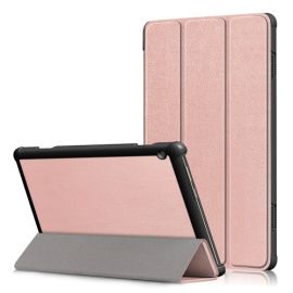 LEATHER Husă rabatabilă Lenovo Tab M10 (X605F / X505L / X505F / ZA4G0019CZ / ZA480034CZ) roz-auriu