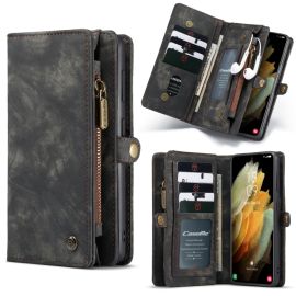WALLET Husa de protectie cu portofel 2in1 pentru Samsung Galaxy S21 Plus 5G negru