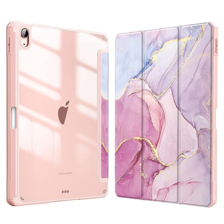 ART MARBLE FOLIO Husă pentru Apple iPad (A16) 2025 / iPad 2022 ROZ