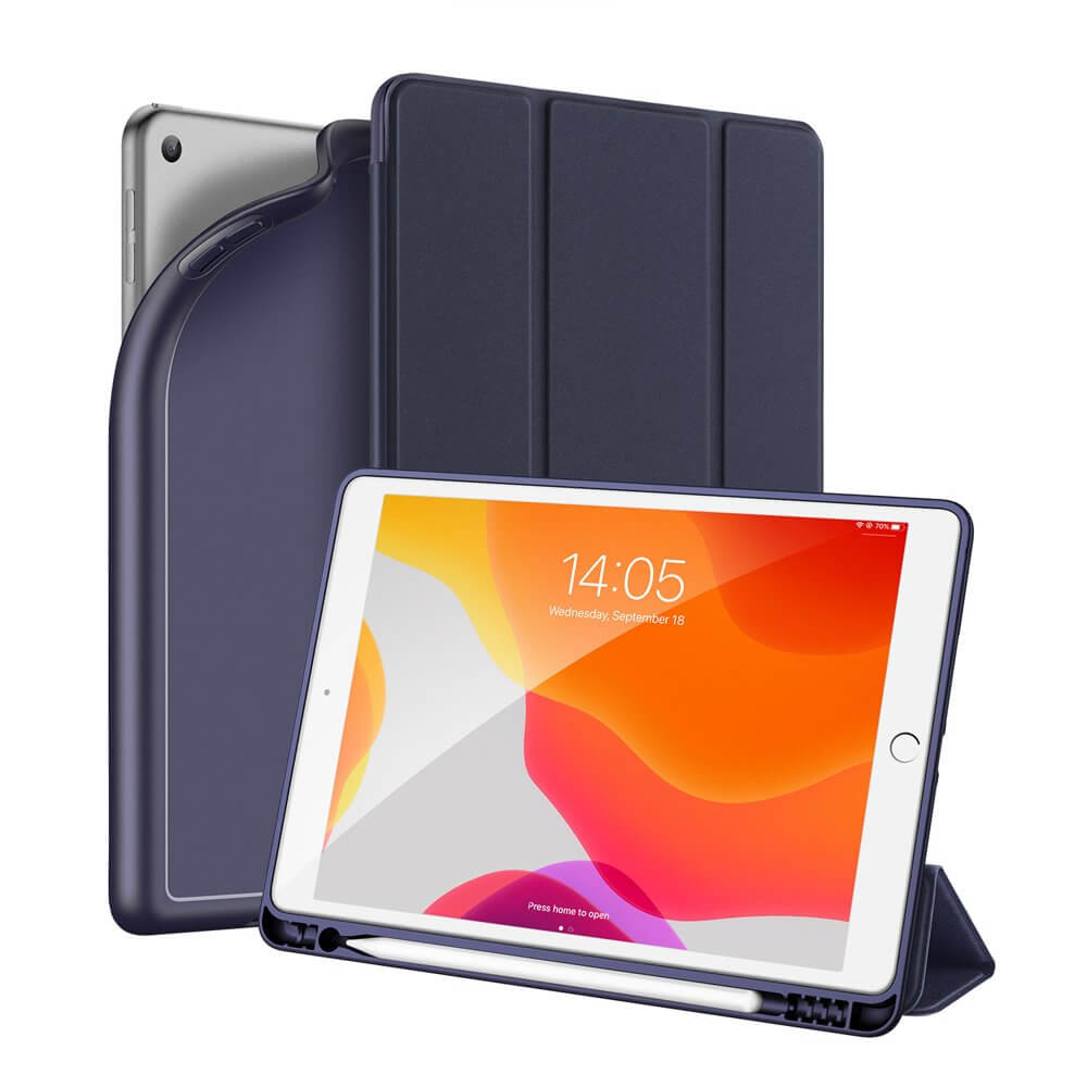 Husa DUX OSOM Flip Apple iPad 10.2 2021 / 2020 / 2019 albastru