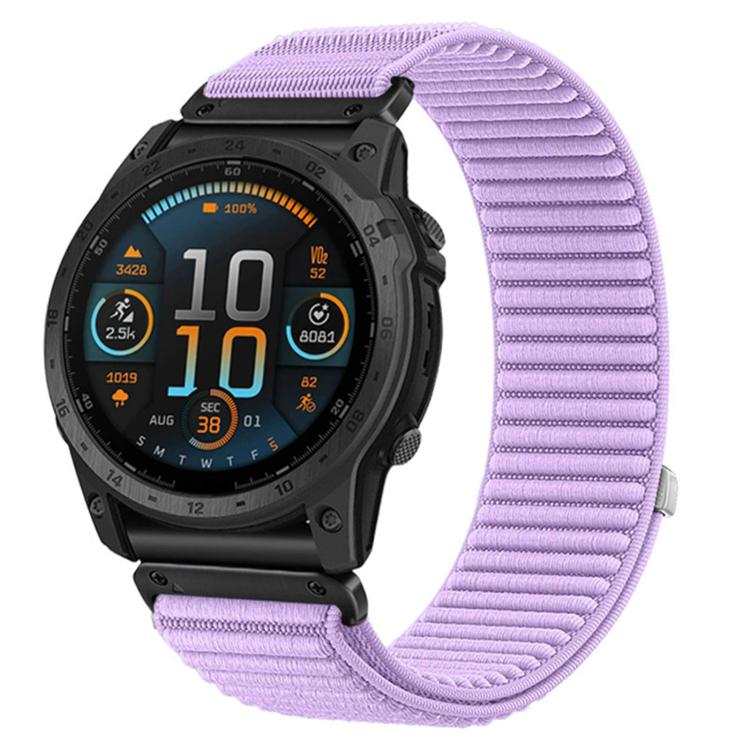 NYLON QUICK FIT Cureluș interschimbabil pentru Garmin - lățime 22mm mov