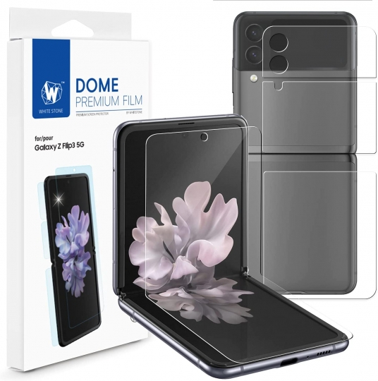 WHITE STONE Set folii de protectie pentru Samsung Galaxy Z Flip4 5G