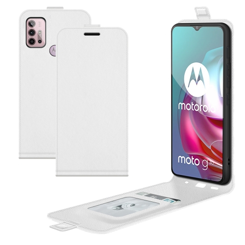 Husa pliabila Motorola Moto G10 / G20 / G30 alba
